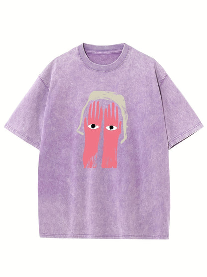 Creative. Funny. Vintage Washed High Quality Cotton Patterned T-Shirt