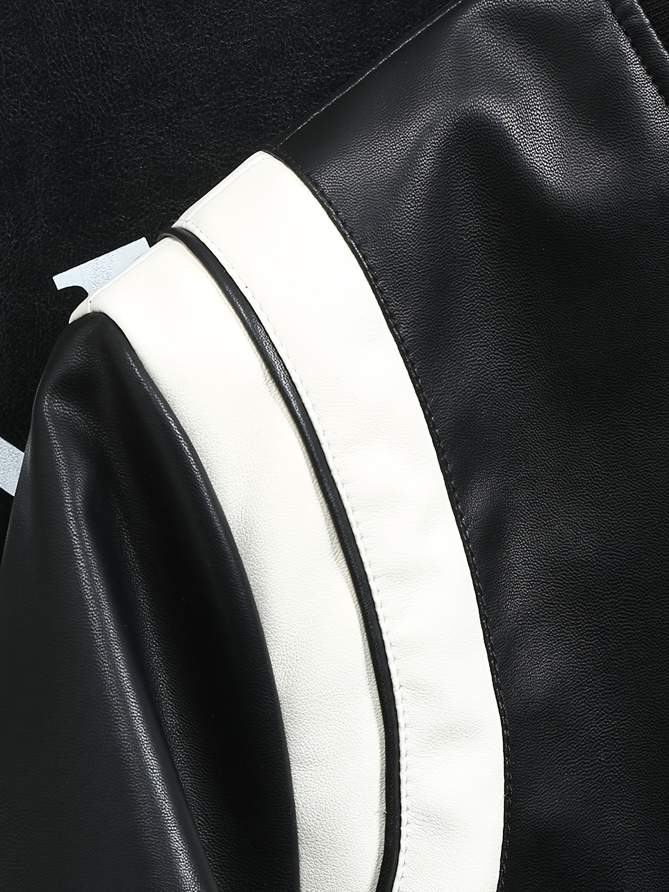 Street Style Varsity Jacket Street Style Men's Black & White Varsity Jacket